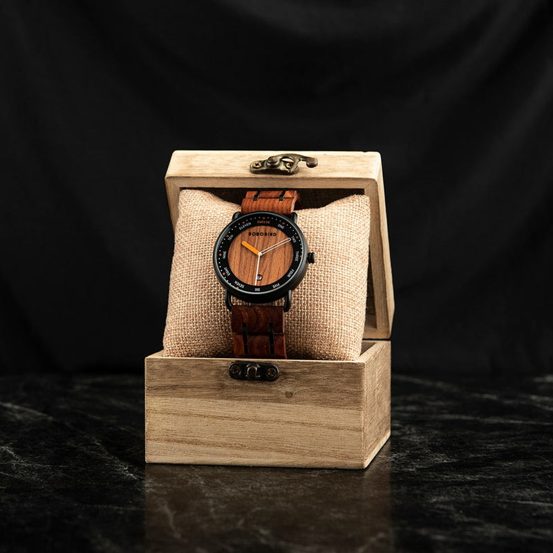 Relógio Masculino Bobo Bird Brand Luxury - Tiger Express