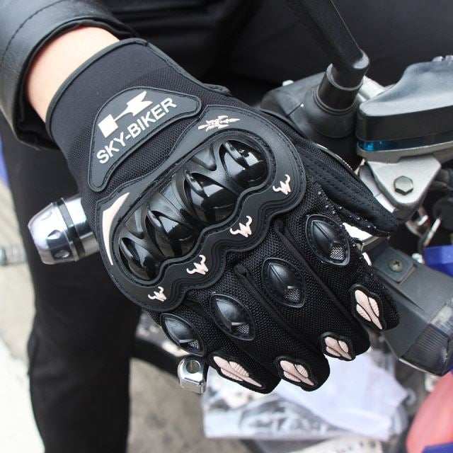 Luva Motociclista Couro Resistente Impermeavel - Hand Shield - Tiger Express