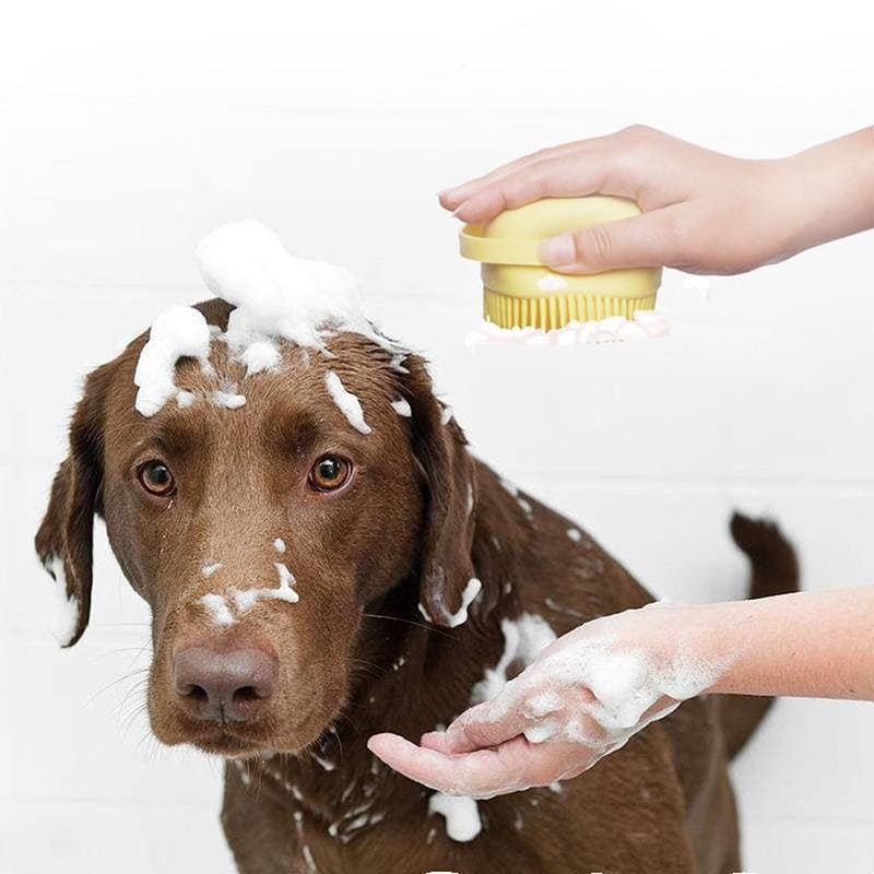 Escova de Banho Massageadora para Pets - Tiger Express